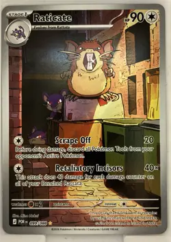 Raticate 099/088 Illustration Rare Perfect Order Pokemon TCG NM Holo - Image 1