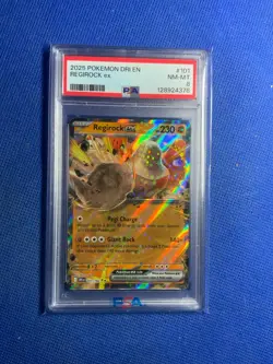 2025 Pokemon SV Destined Rivals DRI EN Regirock ex #101 Psa 8 - Image 1