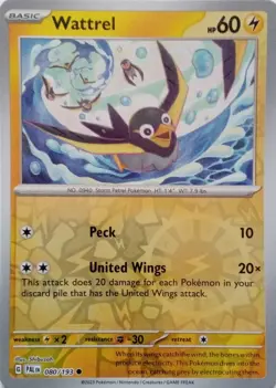 Pokemon TCG - Wattrel - Scarlet & Violet: Paldea Evolved - 080/193 - Image 1