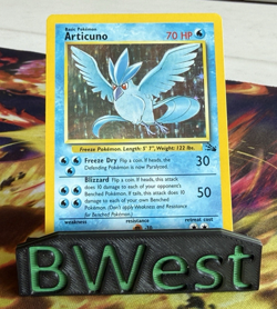 Articuno NM LP Unlimited Fossil Holo Rare 2 Pokemon Vintage WoTC Wizards 1999 - Image 1