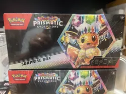 Lot of 2 - Pokemon Prismatic Evolutions Surprise Box New Factory Sealed - Image 2