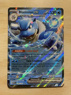 Pokemon TCG Blastoise ex Scarlet & Violet - 151 009/165 Holo Double Rare - Image 1