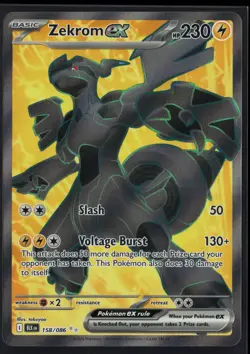 The Pokemon Company Zekrom ex 158/086 SV: Black Bolt Holo Ultra Rare ENG 230 HP - Image 1