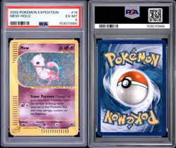 2002 Pokemon Expedition Mew Holo #19/165 PSA 6 | Tail Swirl 💫 VERY CLEAN - Image 3