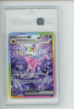 2025 Pokemon Prismatic Evolutions Espeon EX 155/131 Special Illustration TAG 10 - Image 1
