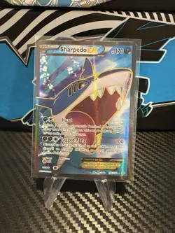 Pokemon Sharpedo EX Full Art Holo Card 152/160 - Image 1