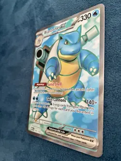 Pokemon TCG Blastoise ex 184/165 SV 151 Full Art Holo English Ultra Rare - Image 2