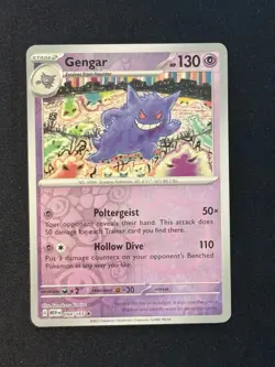 Gengar 094/165 Pokemon 151 Reverse Holo Near Mint - Image 1