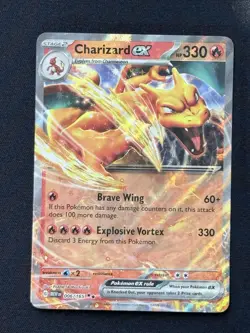 Pokemon Charizard ex 006/165 Holo Scarlet & Violet 151 EX Double Rare - Image 1