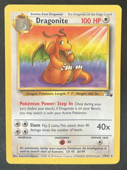 Dragonite 19/62 (LP) Fossil Regular Rare - Image 1