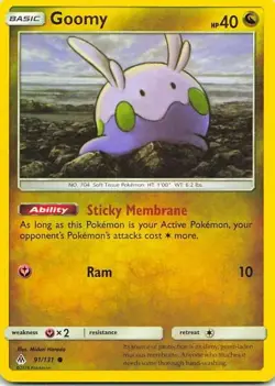 Goomy 91/131 Forbidden Light Common NM Pokemon TCG - Image 1
