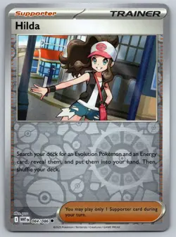 Hilda 084/086 Uncommon White Flare Pokemon Reverse Holo Near Mint - Image 1