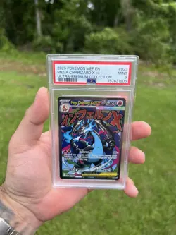 2025 POKEMON MEP EN BSP 023 MEGA CHARIZARD X EX ULTRA PREMIUM COLLECTION PSA 9 - Image 2
