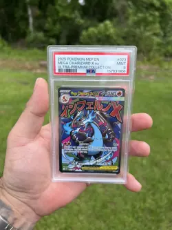 2025 POKEMON MEP EN BSP 023 MEGA CHARIZARD X EX ULTRA PREMIUM COLLECTION PSA 9 - Image 3
