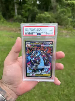 2025 POKEMON MEP EN BSP 023 MEGA CHARIZARD X EX ULTRA PREMIUM COLLECTION PSA 9 - Image 4