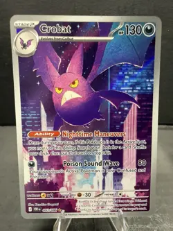 Crobat 093/086 Me04: Chaos Rising Holo Illustration Rare Pokemon Pack Fresh A+ - Image 1
