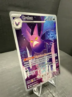 Crobat 093/086 Me04: Chaos Rising Holo Illustration Rare Pokemon Pack Fresh A+ - Image 2