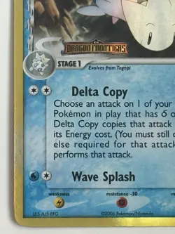 Pokemon TCG Togetic Delta Species 11/101 Dragon Frontiers Reverse Holo Stamp - Image 5