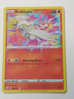 Pokemon Shining Fates - 1x Reshiram Amazing Rare 17/72 Holo NM/M Pack Fresh - Image 1