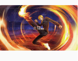 One Piece TCG SANJI Playmat style play mat OPCG pad trading card mat 3MM THICK - Image 1