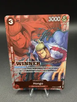 Hongo OP09-011 Winner Promo One Piece TCG Foil Winner Pack 2025 Vol 2 NM - Image 1