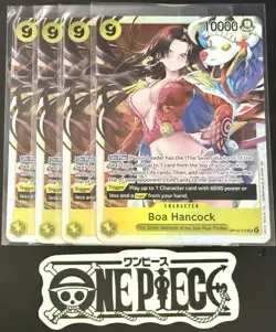 4x One Piece OP14-112 SR - Boa Hancock - EN - Foil - Play Set - NM/M - Image 1