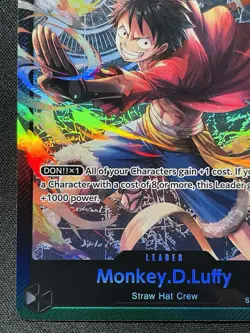 CARD ONE PIECE TCG - Monkey D Luffy ST14 001 Leader Alt art NEAR MINT English - Image 5