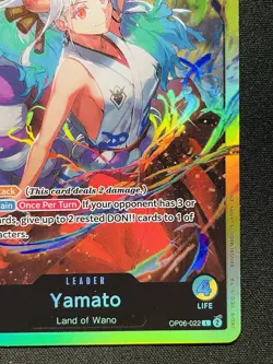 One Piece Card TCG - Yamato (OP06-022) Leader NEAR MINT English - Image 4