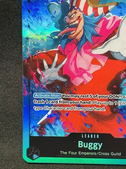 One Piece Card TCG - Buggy (OP09-042) Leader NEAR MINT English - Image 5