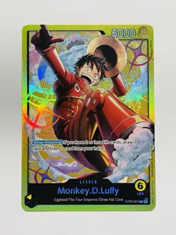 CARD ONE PIECE TCG - Monkey D Luffy Leader Alt Art Mint English Egghead - Image 1