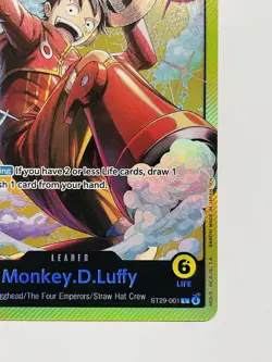 CARD ONE PIECE TCG - Monkey D Luffy Leader Alt Art Mint English Egghead - Image 4