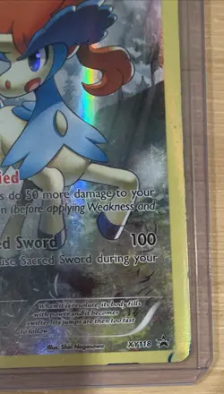 Pokemon 2016 XY Promos #XY118 Keldeo Full Art Holo Black Star Promo - Image 5