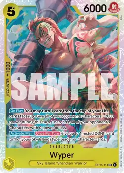 One Piece Adventure on Kami’s Island Wyper Super Rare OP15-114 NM english - Image 1