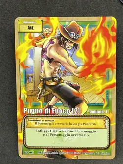 ONE PIECE TCG PROMO PUGNO DI FUOCO [2] G3-W15 ITA NM - Image 1