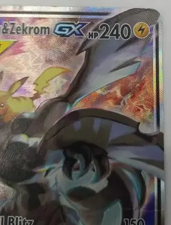 Pikachu & Zekrom GX SM168 Alternate Art - Pokemon TCG Black Star Promo - Damaged - Image 4