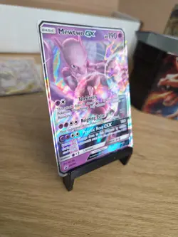 Pokemon TCG Mewtwo GX Sun & Moon SM196 Black Star Promo Ultra Rare Holo - Image 3