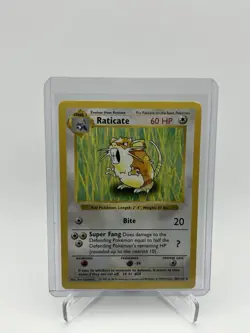 Raticate Base Set 40/102 1st Edition Pokemon TCG Regular Unlimited Uncommon - Image 1