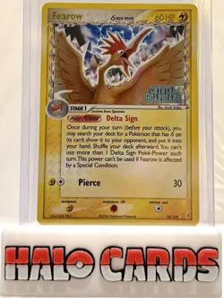PACK FRESH Pokemon Fearow Ex Crystal Guardians Holo Stamped 18/100 Delta W10 - Image 1
