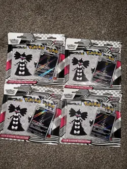 Lot Of 4 The Pokemon TCG Scarlet & Violet White Flare Tech Sticker Collection - Image 1