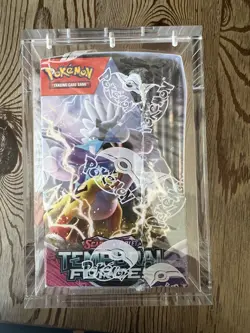 Pokemon Scarlet and Violet Temporal Forces Booster Box + Acrylic Case - Image 3