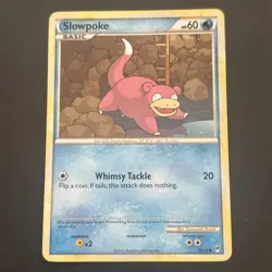 Slowpoke 70/95 Regular HGSS: Call of Legends Pokemon TCG LP 2011 - Image 1