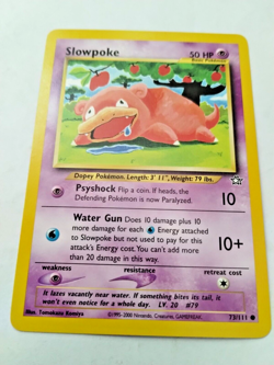 Pokemon TCG Slowpoke Neo Genesis 73 Regular Unlimited Common - Uncrculated - Image 2