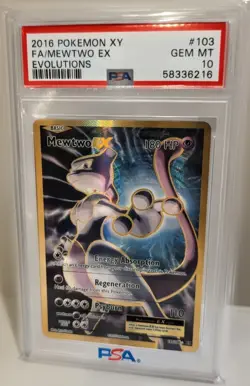 Pokemon Mewtwo EX XY Evolutions Full Art #103 PSA 10 Gem Mint - Image 1