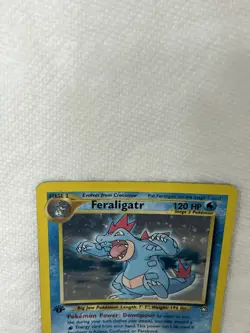 Feraligatr 5/111 1st Edition Holo Rare Neo Genesis Pokemon TCG - Image 4