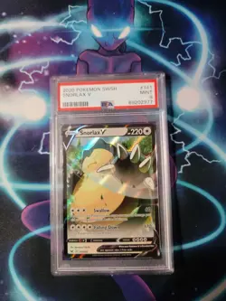 PSA 9 Snorlax V 141/202 Full Art - 2020 Pokemon Sword & Shield - Image 1