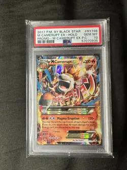 2017 POKEMON XY PREMIUM COLLECTION PROMO #XY198 M CAMERUPT EX-HOLO PSA 10 - Image 1