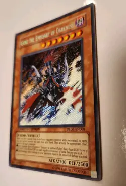 yugioh! English Secret Rare Limited Gorz the Emissary of Darkness #DLG1-EN000 - Image 5