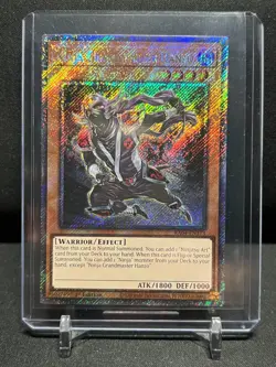 Ninja Grandmaster Hanzo RA04-EN173 1st Edition Platinum Secret Rare Yu-Gi-Oh! NM - Image 1