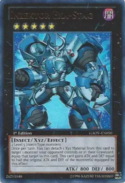 Inzektor Exa-Stag - GAOV-EN050 - Ultra Rare - Unlimited Edition - Lightly Played - Image 1