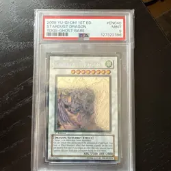 Yu-Gi-Oh Stardust Dragon Ghost TDGS-EN040 The Duelist Genesis 1st Edition PSA 9 - Image 1